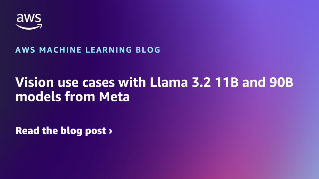 Vision use cases with Llama 3.2 11B and 90B models from Meta